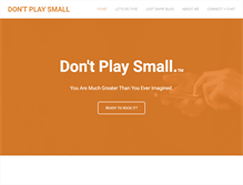 Tablet Screenshot of dontplaysmall.com